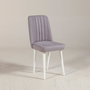 Hanah Home Soho Sillón de Terciopelo Blanco - Moderno y Elegante para Salón con Patas de Carpe